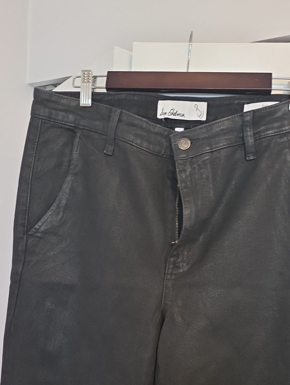 Sam Edelman Luxe Coated Flared Jeans